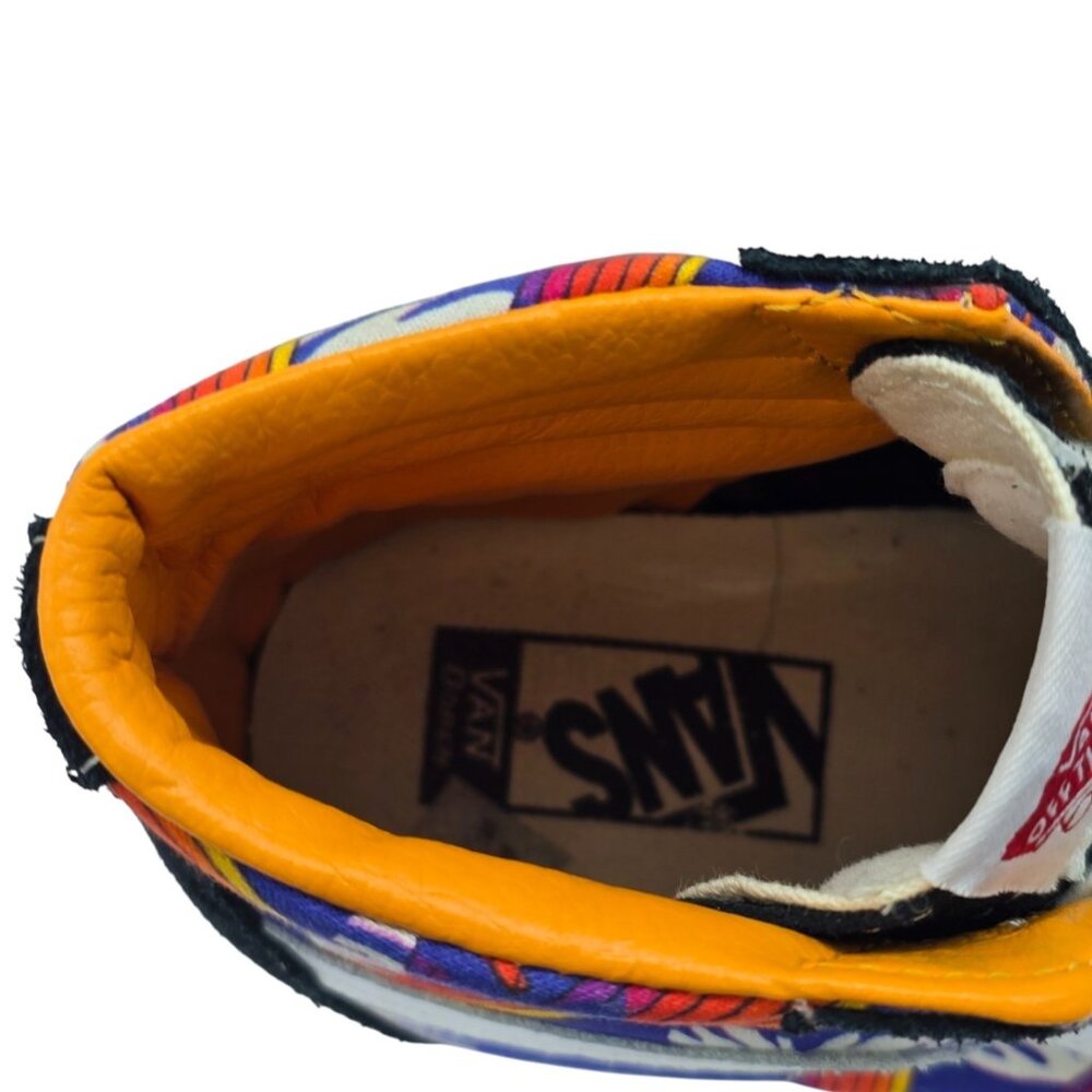 Vans Sk8-Hi Tropical Print Black Suede High Top Sneakers Men’s 7 / Women’s 8.5 - Picture 8 of 11